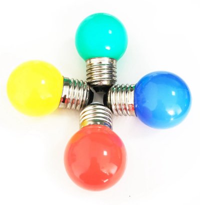Decoration G45 clear & color incandescent bulb lamp